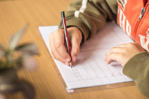 child-writing